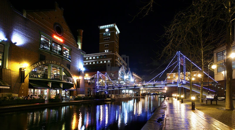 Canals at Brindleyplace, Birmingham