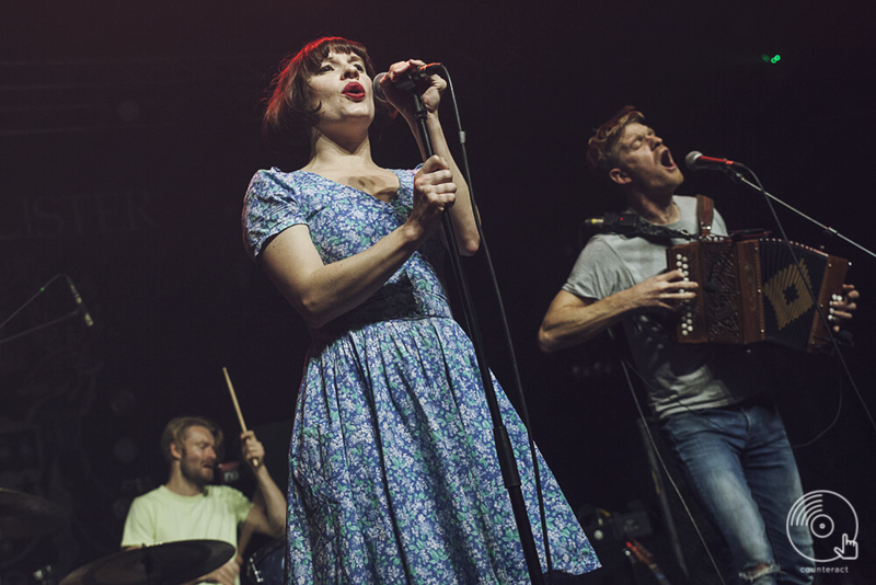 Skinny Lister supporting Frank Turner at the O2 Academy in Birmingham