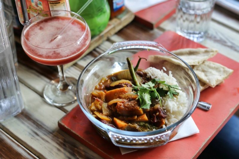 Spinach, Aubergine and Sweet Potato Curry