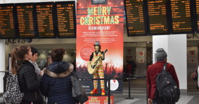 Life-size Noddy Holder lego statue pops up at New Street Station noddy holder